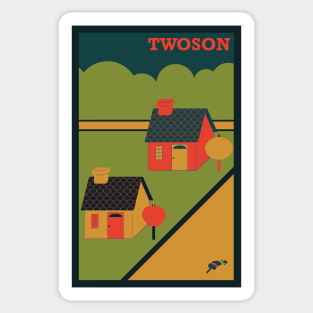 Twoson Poster, Earthbound Sticker